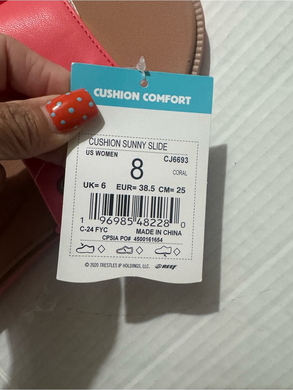 Reef cushion sunny slide sandals Size 8 BNWT - Picture 2 of 6